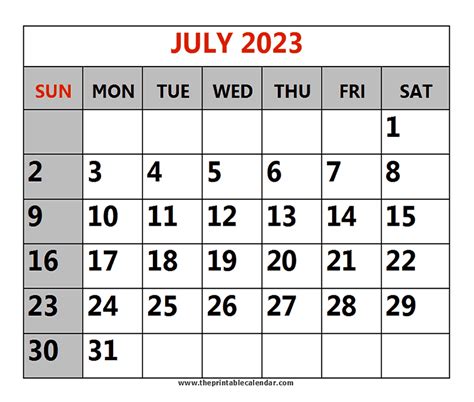2023 JUL 31 .